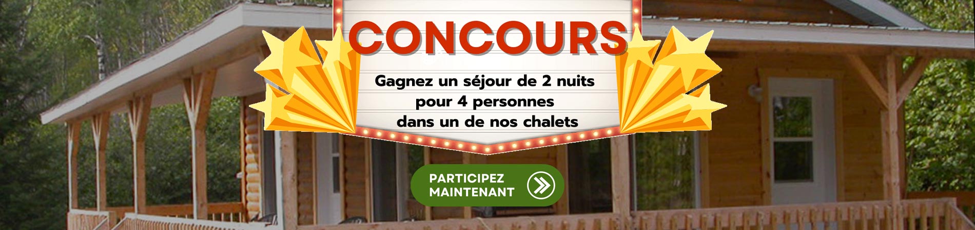 Concours, gagnez un séjour de 2 nuits pour 4 personnes à la Pourvoirie Trudeau!